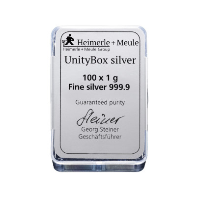 Investicna strieborna tehla 100x1 g UnityBox Heimerle+Meule 81020726 2