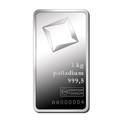 Investičná palladium tehla 1000 g razená Valcambi 80105