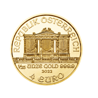 Investičná zlatá minca 125 oz Wiener Philharmoniker 4 Euro 01102205 2
