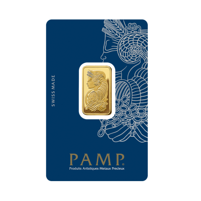Investičná zlatá tehla 10 g razená Pamp Fortuna 86150010 2