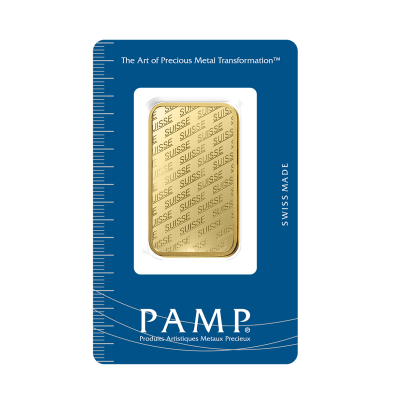 Investičná zlatá tehla 1 oz razená Pamp ZAUFS00444 2
