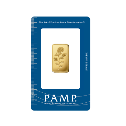Investičná zlatá tehla 10 g razená Pamp Rosa 8615R010 (1)