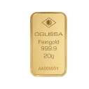 Investičná zlatá tehla 20 g razená Ögussa