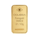 Investičná zlatá tehla 1 oz , ÖGUSSA Edelmetalle GmbH , rýdzosť: 999,9 , razená , Rakúsko , vakuový obal , rozmery: 42,1 x 24,1mm ,0% - oslobodené od DPH , LBMA: áno , Garancia výkupu: garantujeme