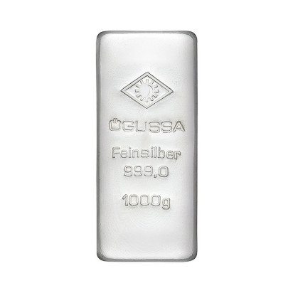 Investičná zlatá tehla 1000 g liata Ögussa 2000BGV1000OG