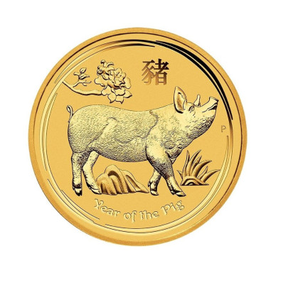Investičná zlatá minca 2 oz 200 AUD Pig 2019 02101910