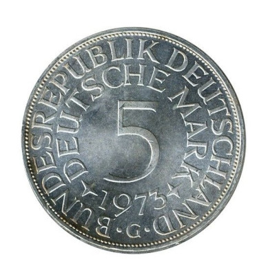 Strieborná minca 7 g 5 Deutsche Mark AG000014