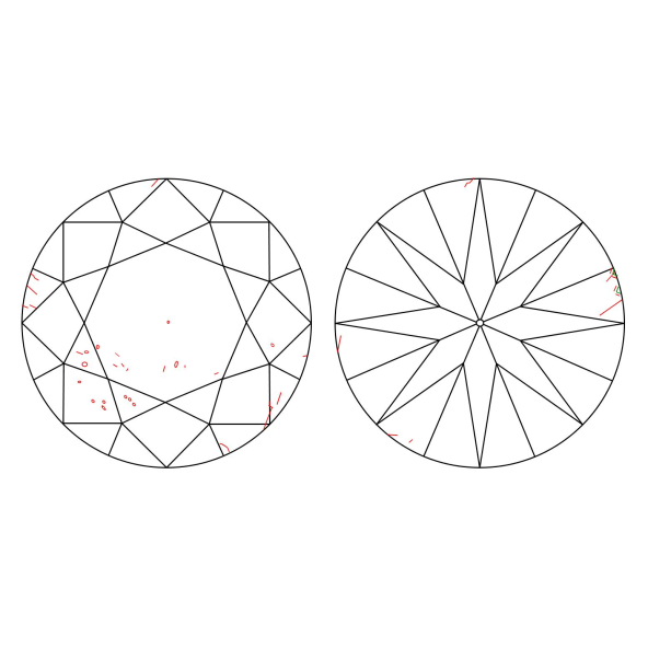 Inkluzie a cistota v prirodnom farebnom diamante okrúhly briliant fancy light sivý 1.50 ct SI2 7828150047_S4