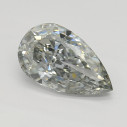 Farebný diamant slza, fancy sivý, 0,8ct, GIA