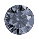 Fancy color diamant okrúhly briliant, fancy Steel blue 2,5 mm 0,06ct