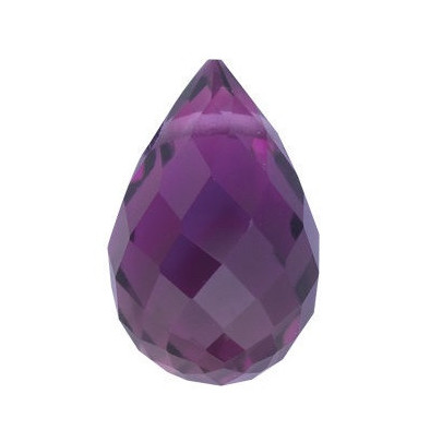 Ametyst briolette 10 x 5 mm 1,7ct Side-Drilled AMYFAAPU-10