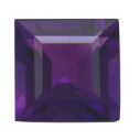 Ametyst štvorec 7 x 7 mm, AAA, Step-cut