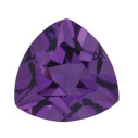 Ametyst trillion 6 x 6 mm, AA, Fazetovaný