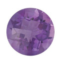 Ametyst okrúhly 8 mm, A, Checkerboard cut