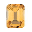 Citrín emerald 12 x 10 mm, A, Fazetovaný