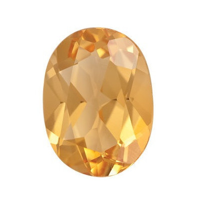 Citrín ovál 12 x 10 mm 4,56ct Fazetovaný CNOFAYL-12