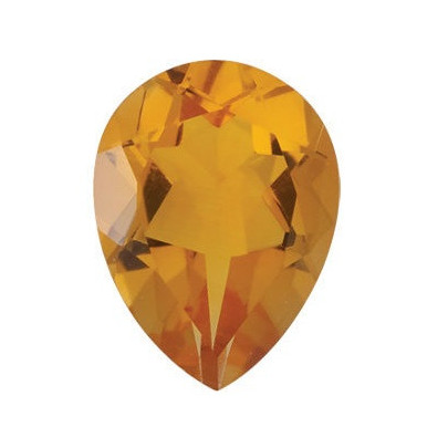 Citrín slza 6 x 4 mm 0,38ct Fazetovaný CNXFAAYL-6