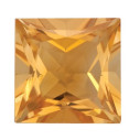 Citrín štvorec 3,5 x 3,5 mm, A, Princess cut