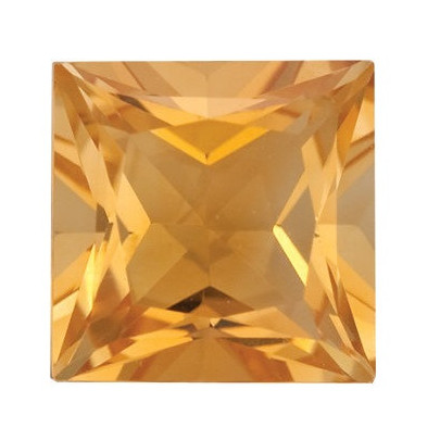 Citrín štvorec 6 x 6 mm 1,05ct Princess cut CNPPAYL-6