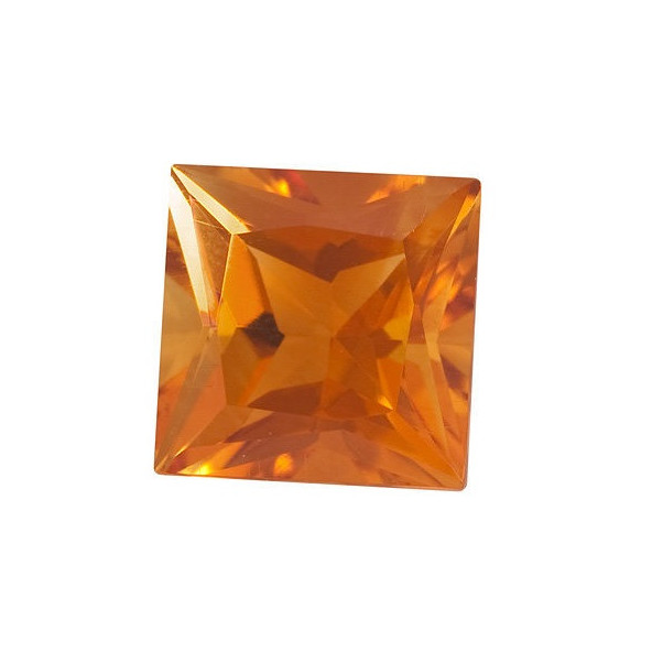 Citrín štvorec 6 x 6 mm 1,05ct Princess cut CNPPAAAYL-6