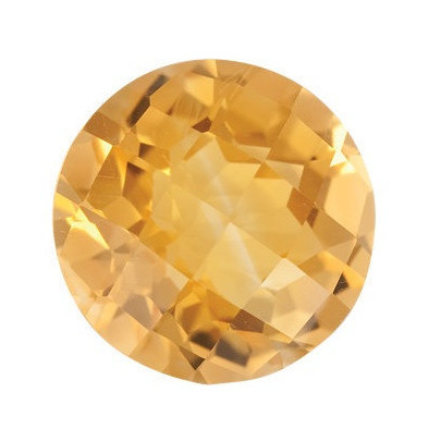 Citrín okrúhly 7 mm 1,28ct Checkerboard cut CNRCAYL-7