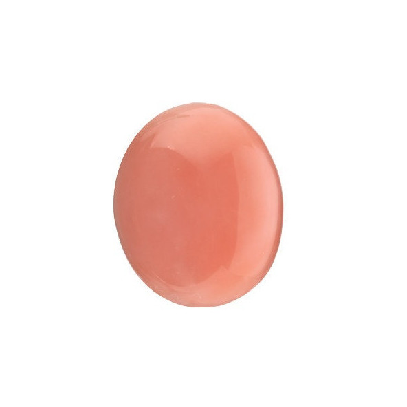 Korál ružový ovál 9 x 7 mm 1,7ct Kabošon KOOKSRO-9