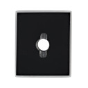 Ónyx cushion 10 x 8 mm, Standard, Flat Top-Cut hole