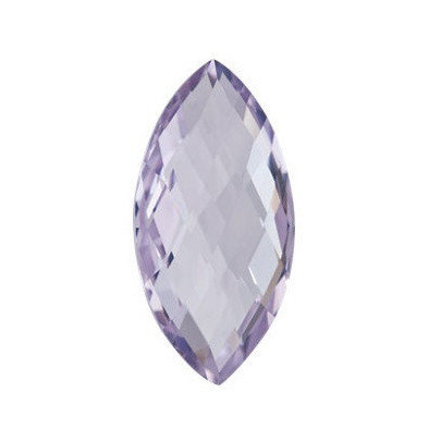 Quartz Rose de France markíz 28 x 14 mm 22,6ct Double-sided Checkerboard cut KRMOAAPU-28