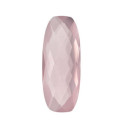 Quartz rose-ruženín antický cushion 30 x 10 mm, AA, Double-sided Checkerboard cut