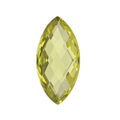 Quartz lemon markíz 20 x 10 mm Double-sided Checkerboard cut KRMOAAYL-20