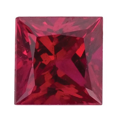 Rubín štvorec 2 x 2 mm 0,061ct Princess cut RBPPAARB-2