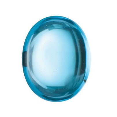 Topás Swiss Blue ovál 10 x 8 mm 3,54ct Kabošon TPOKAASB-10