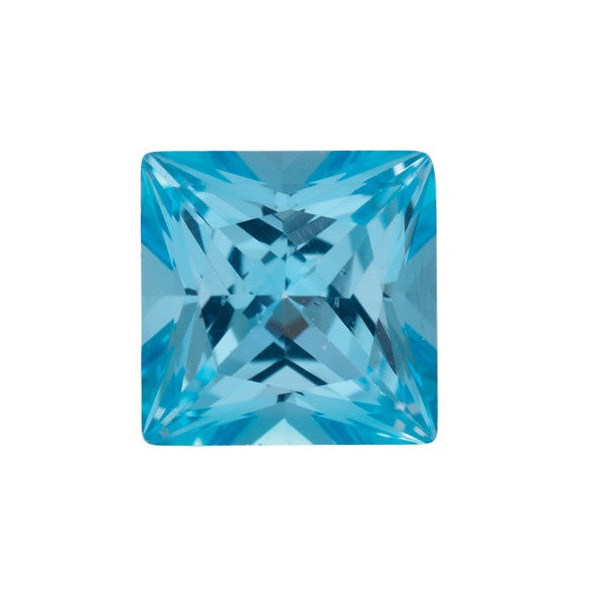 Topás Ice Blue passion štvorec 10 x 10 mm 5,73ct Princess cut TPPPFIB-10