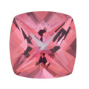Topás Pink passion antický štvorec 5 x 5 mm, Fine, Checkerboard cut
