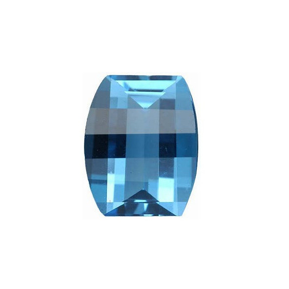 Topás Swiss Blue barel 10 x 8 mm 3,6ct Fantasy-Roll Top TPGTSSB-10