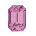 Zafír ružový emerald 4 x 3 mm, AA, Fazetovaný