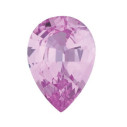 Zafír ružový slza 7 x 5 mm, A, Fazetovaný