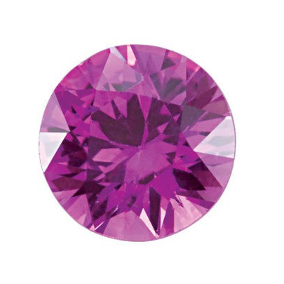 Zafír ružový okrúhly 2,75 mm 0,11ct Diamantový ZFRDAAARO-2,75