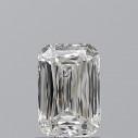 Prírodný diamant emerald, SI2, H, 1,09ct, GIA