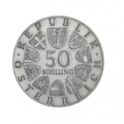 Investičná strieborná minca 18 g Österreich 50 Schilling I. 01202002 2