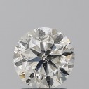 Prírodný diamant okrúhly briliant, SI3, J, 1,5ct, POD