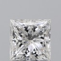 Prírodný diamant princess, SI2, H, 1,51ct, GIA