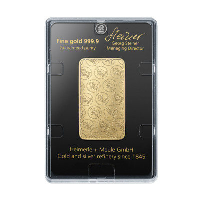 Investicna zlata tehla 50 g razena Heimerle+Meule 87892605 2