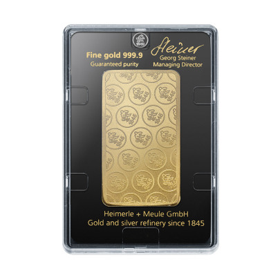 Investicna zlata tehla 100 g razena Heimerle+Meule 87892606 2