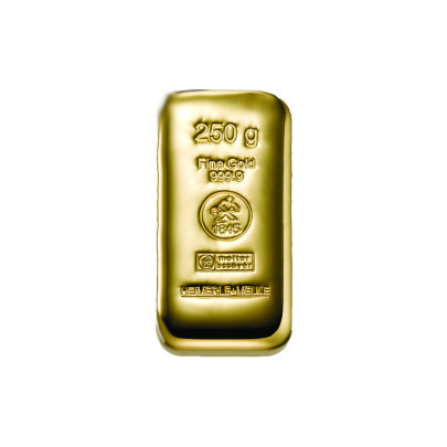 Investicna zlata tehla 250 g liata Heimerle+Meule 81012757