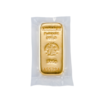 Investičná zlatá tehla 500 g liata Heraeus 87892500 2