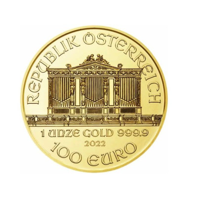 Investičná zlatá minca 1 oz Wiener Philharmoniker 100 Euro 01102201-22 2
