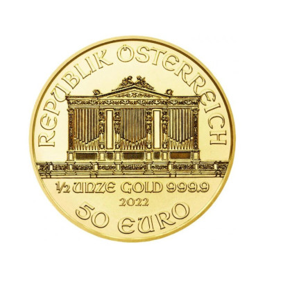 Investičná zlatá minca 12 oz Wiener Philharmoniker 50 Euro 01102202-22 2