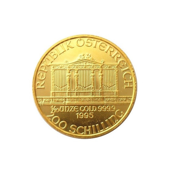 Investičná zlatá minca 110 oz Wiener Philharmoniker 200 Schilling 01102104ATS (2)