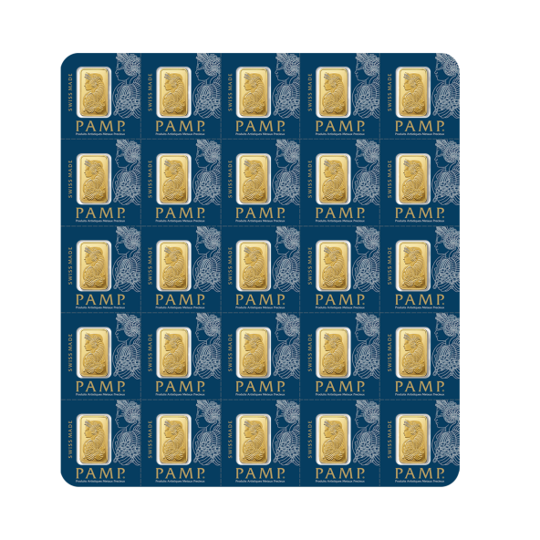 Investičná zlatá tehla 25x1 g Multigram Pamp Fortuna 86150025 (2)